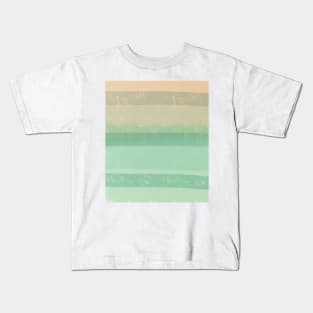 Three way crossed texture/pattern print pallet horizontal Kids T-Shirt